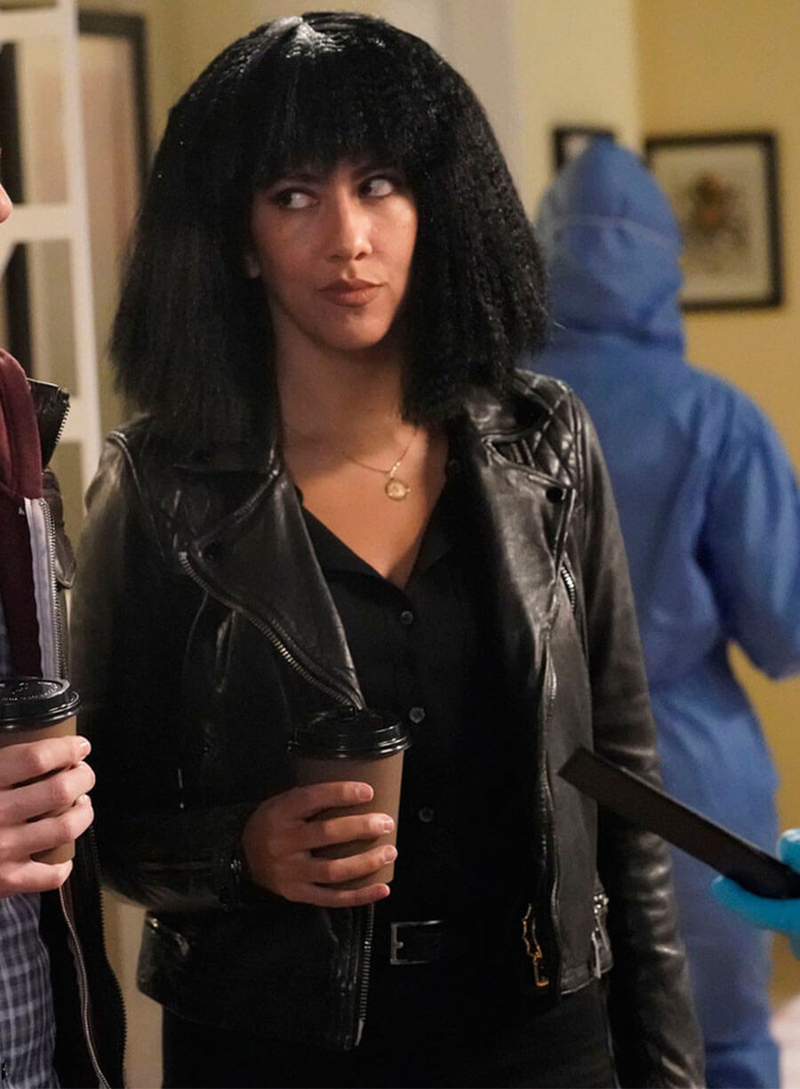 Harpoon Rosa Diaz Inspired Black Biker Jacket - Brooklyn Nine-Nine Style
