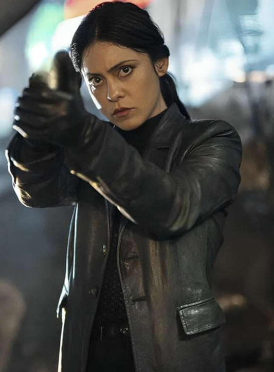 Harpoon as Zen Inspired Black Leather Jacket - Play Dirty 2025 Style