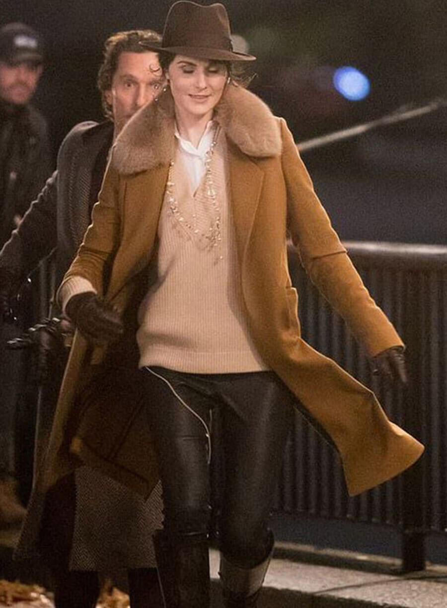 Rosalind Pearson The Gentlemen Michelle Dockery Brown Coat