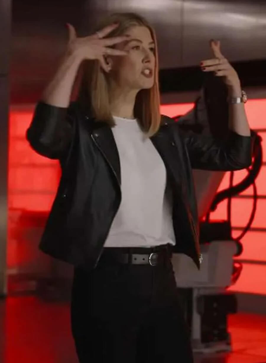 Harpoon Veronika Vanderberg Inspired Black Real Leather Leather Jacket - Now You See Me Now You Don't Style