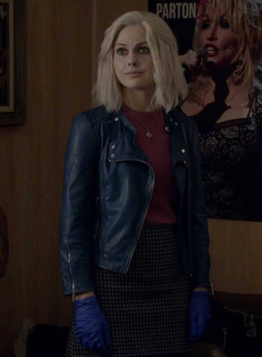 Harpoon Liv Moore Inspired Black Real Leather Leather Jacket - iZombie Style