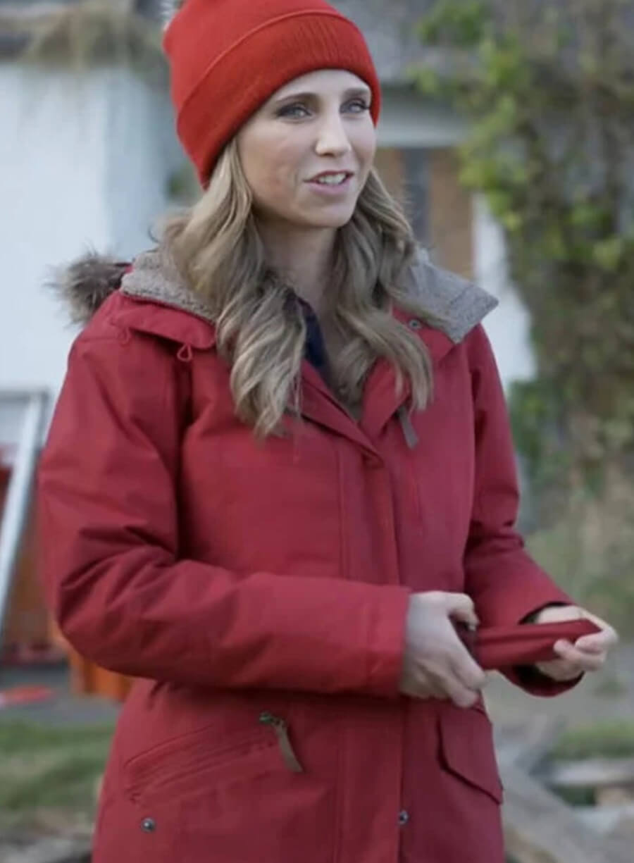 Harpoon Rose Walsh Inspired Red Hooded Jacket - Tis The Season To Be Irish 2024 Style