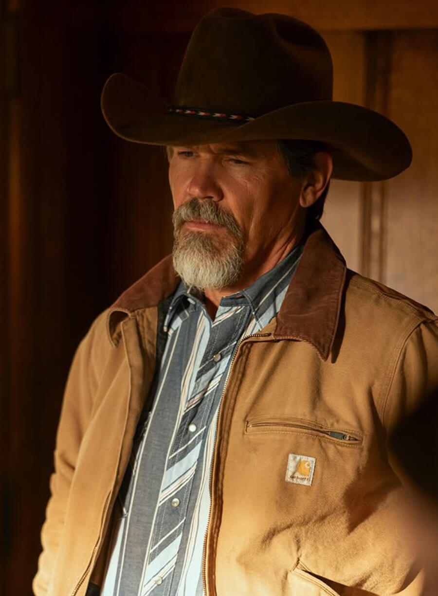 Harpoon Royal Abbott Inspired Brown Suede Leather Leather Jacket - Outer Range Tv Series Style