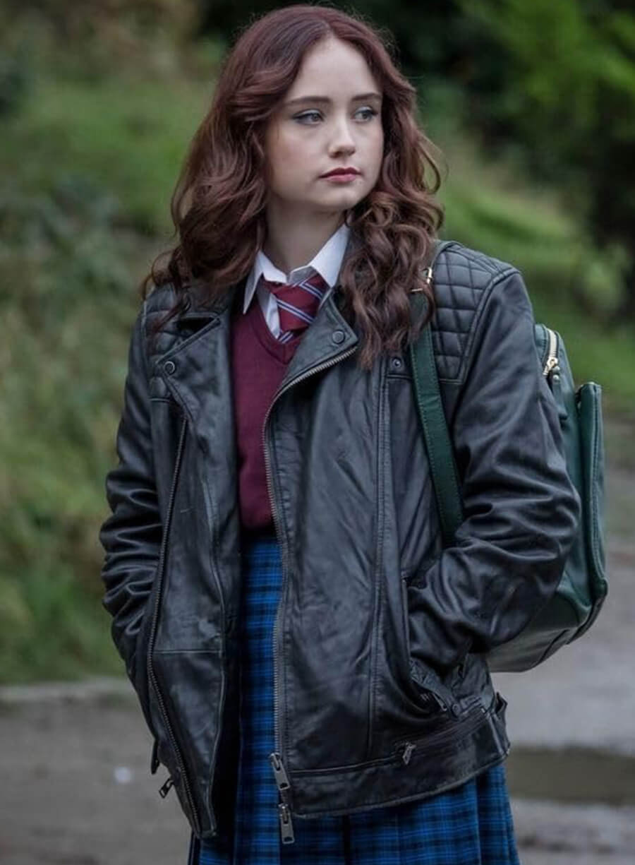 Harpoon Hannah Inspired Black Real Leather Leather Jacket - The Jetty Tv Series Style