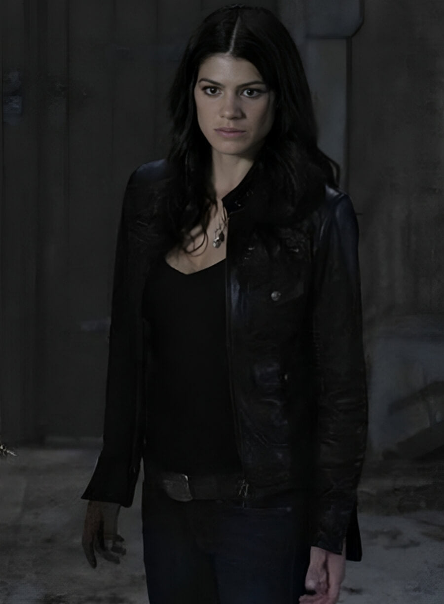 Harpoon Ruby Inspired Black Real Leather Leather Jacket - Supernatural Tv Series Style