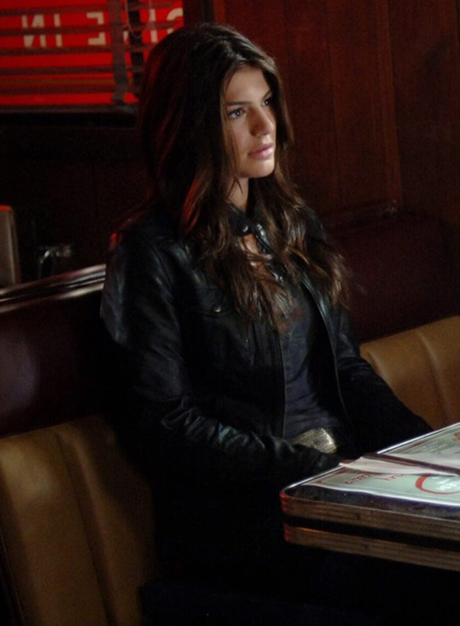 Harpoon Ruby Inspired Black Real Leather Leather Jacket - Supernatural Tv Series Style