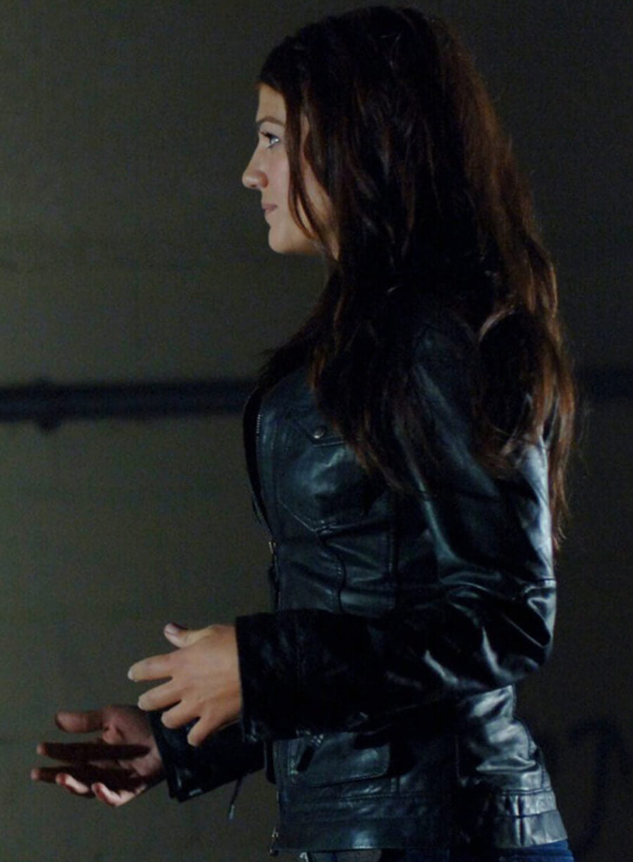 Harpoon Ruby Inspired Black Real Leather Leather Jacket - Supernatural Tv Series Style