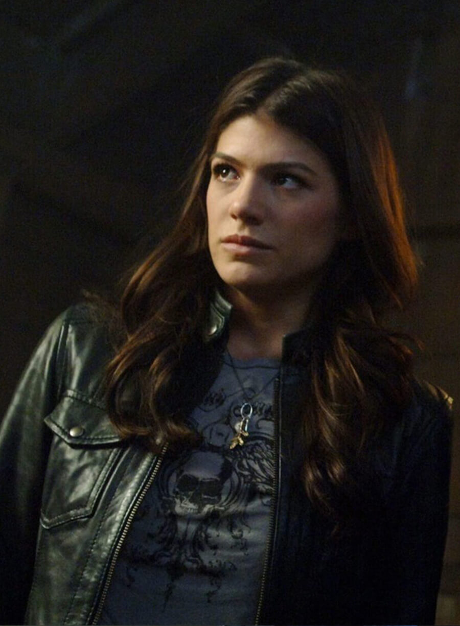 Harpoon Ruby Inspired Black Real Leather Leather Jacket - Supernatural Tv Series Style