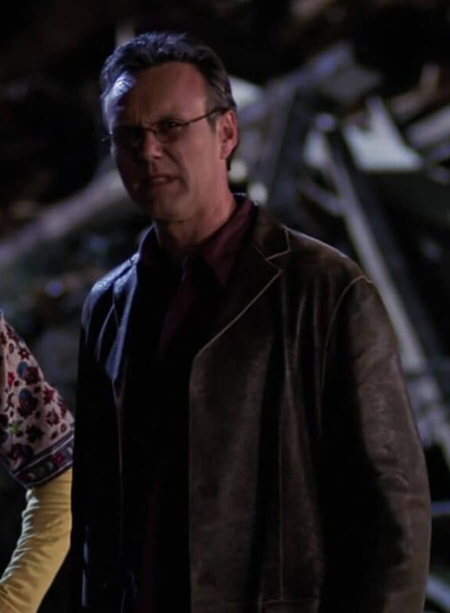 Harpoon Rupert Giles Inspired Brown Leather Jacket - Buffy The Vampire Slayer Style