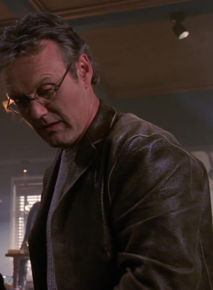 Harpoon Rupert Giles Inspired Brown Leather Jacket - Buffy The Vampire Slayer Style