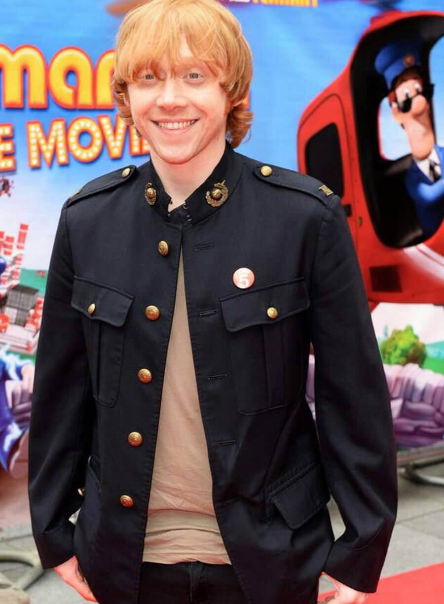 Harpoon Rupert Grint Inspired Black Cotton Jacket