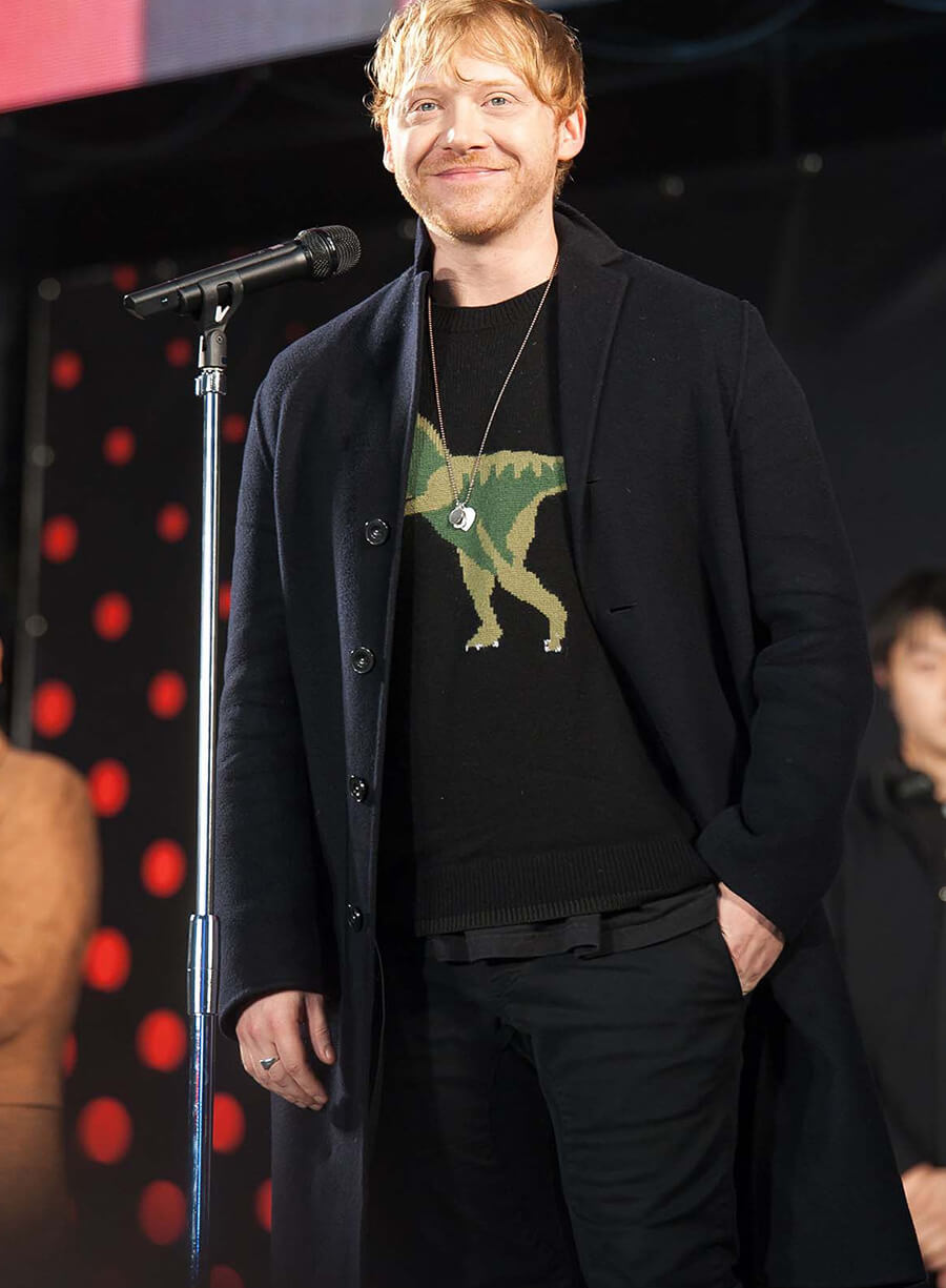 Harpoon Rupert Grint Inspired Black Coat