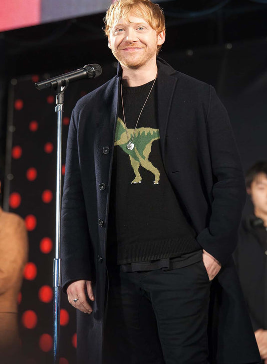 Harpoon Rupert Grint Inspired Black Coat