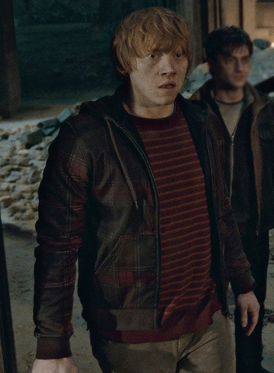 Harpoon Ron Weasley Inspired Multi-Color Hooded Jacket - Harry Potter and the Deathly Hallows Style