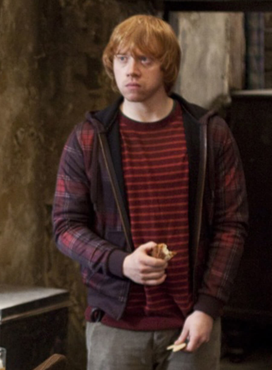 Harpoon Ron Weasley Inspired Multi-Color Hooded Jacket - Harry Potter and the Deathly Hallows Style