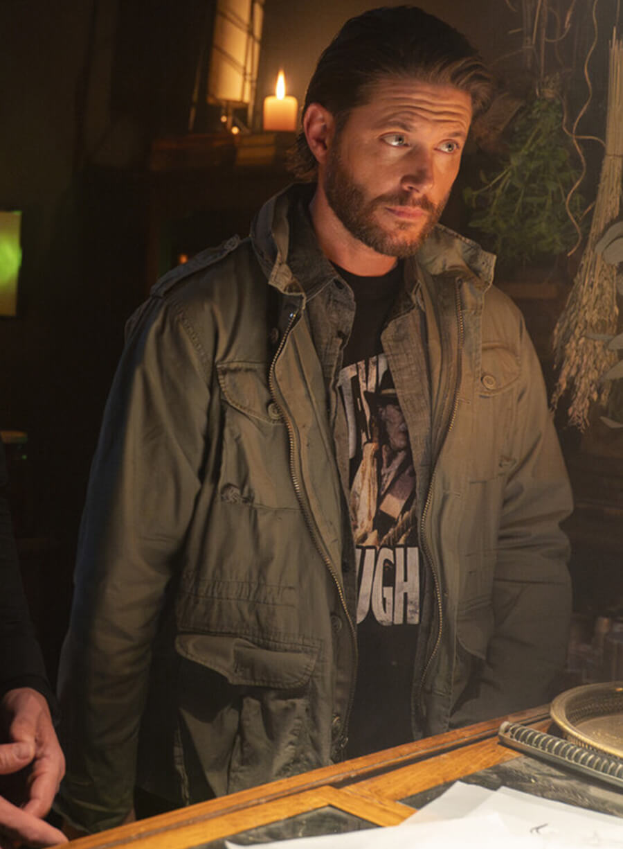 Harpoon Russell Shaw Inspired Green Cotton Jacket - Tracker Style
