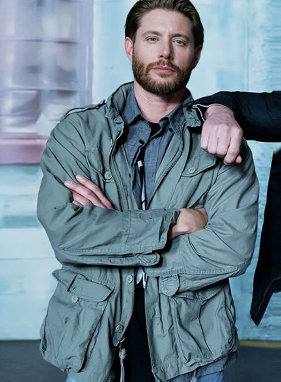 Harpoon Russell Shaw Inspired Green Cotton Jacket - Tracker Style
