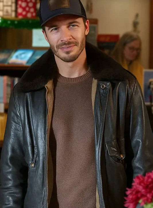 Harpoon Mitch Inspired Green Real Leather Leather Jacket - A Cherry Pie Christmas Style