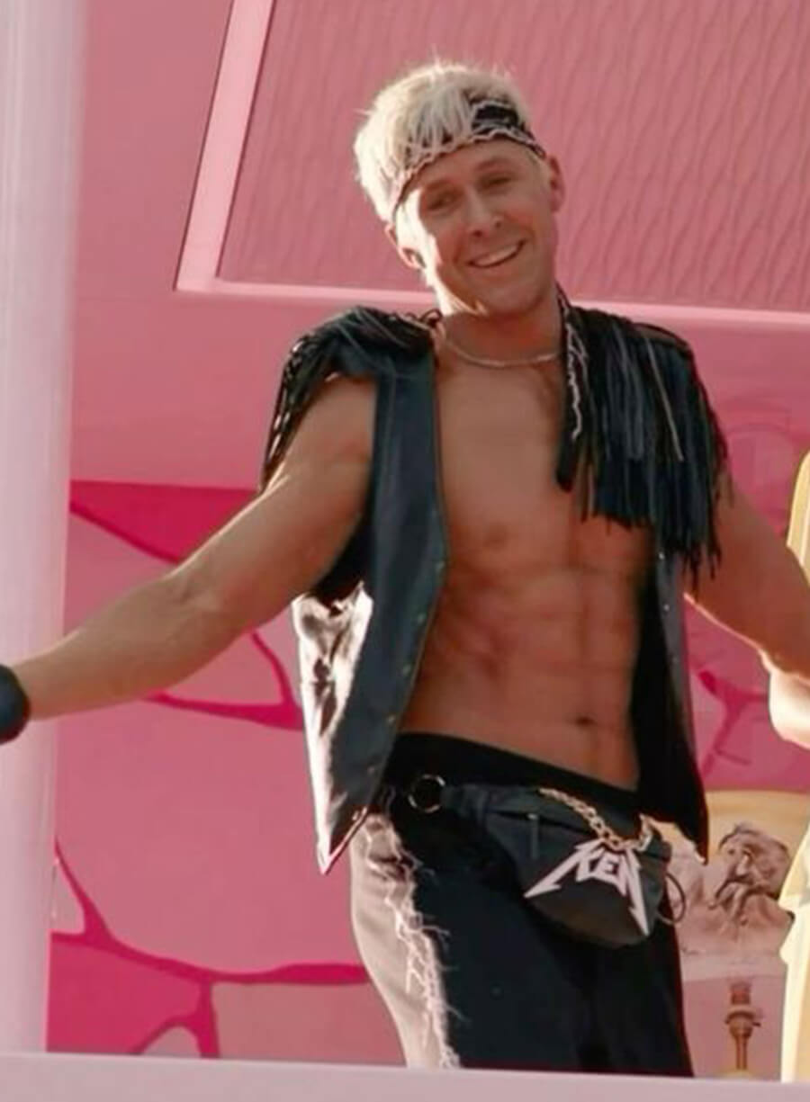 Harpoon Ken Inspired Black Leather Jacket - Barbie Style