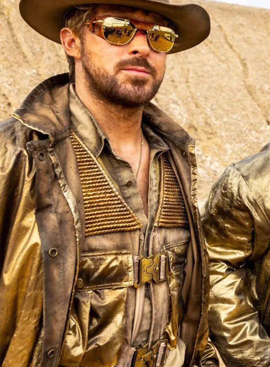 Harpoon Colt Seavers Inspired Brown Leather Jacket - The Fall Guy 2024 Style