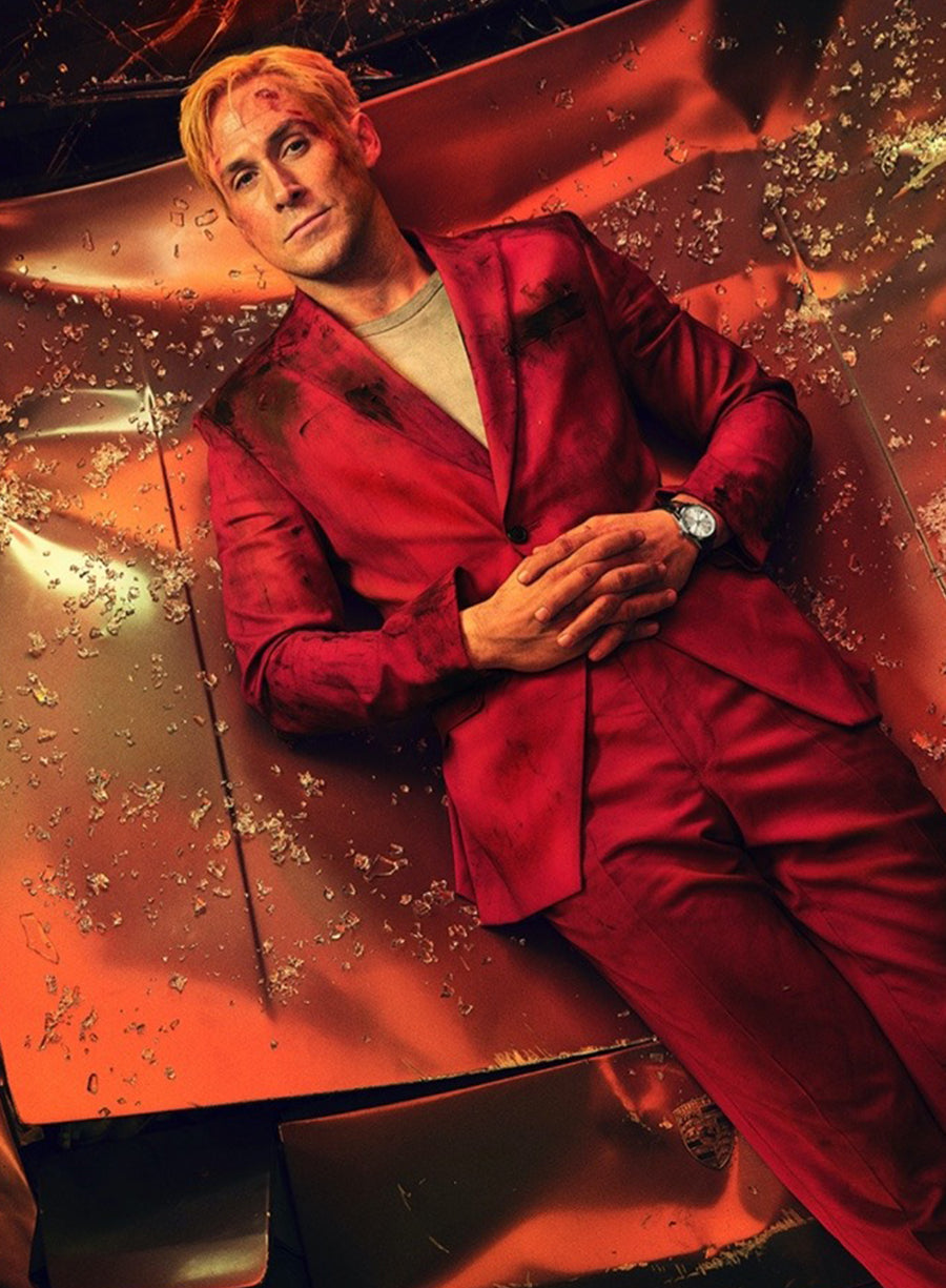 Harpoon Court Gentry Inspired Red Leather Jacket - The Gray Man Style