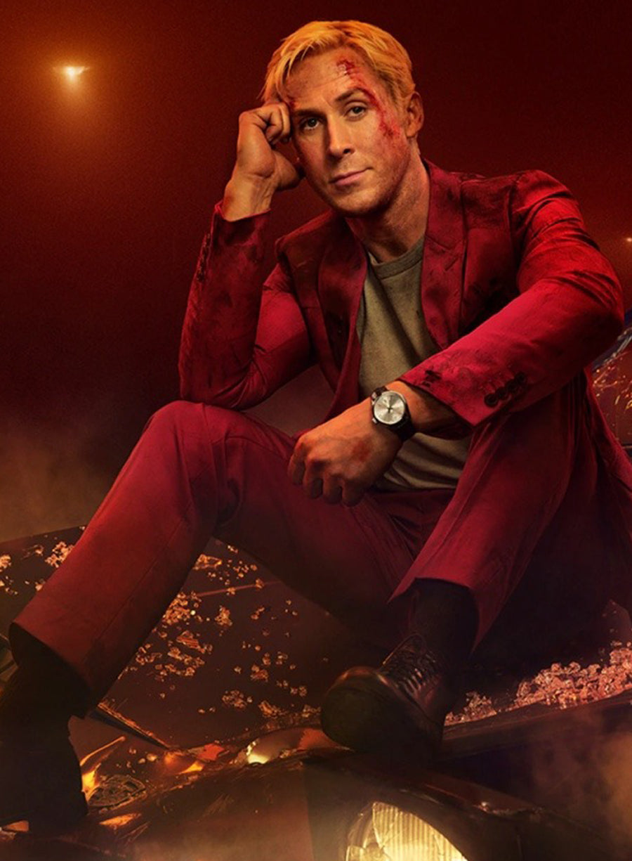 Harpoon Court Gentry Inspired Red Leather Jacket - The Gray Man Style