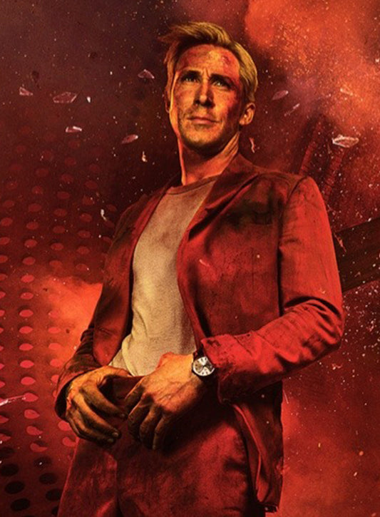 Harpoon Court Gentry Inspired Red Leather Jacket - The Gray Man Style