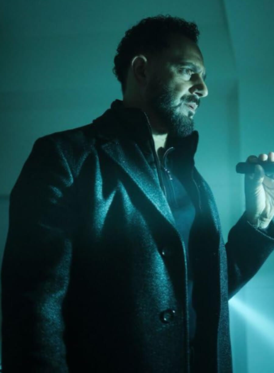 Harpoon Ryan Hassani Inspired Black Wool Coat - The Hunting Party Style