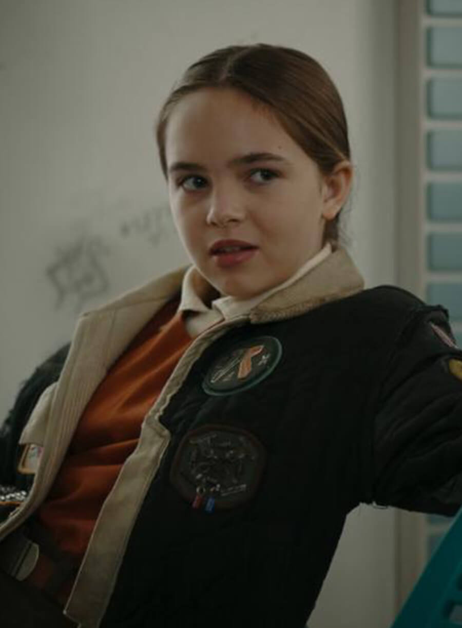 Harpoon Fern Inspired Black Cotton Fabric Cotton Jacket - Star Wars: Skeleton Crew Style
