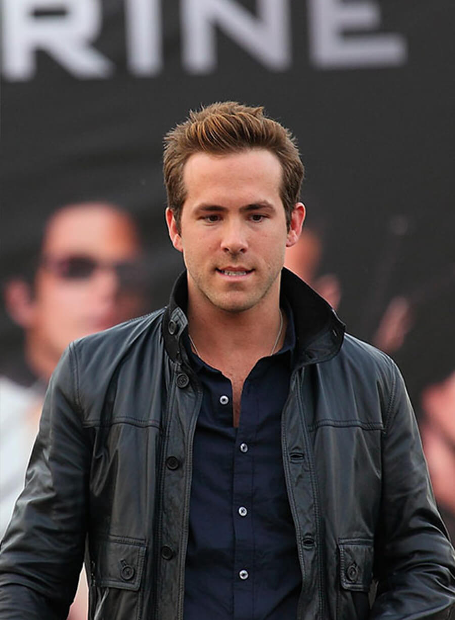 Harpoon Ryan Reynolds Inspired Black Leather Jacket