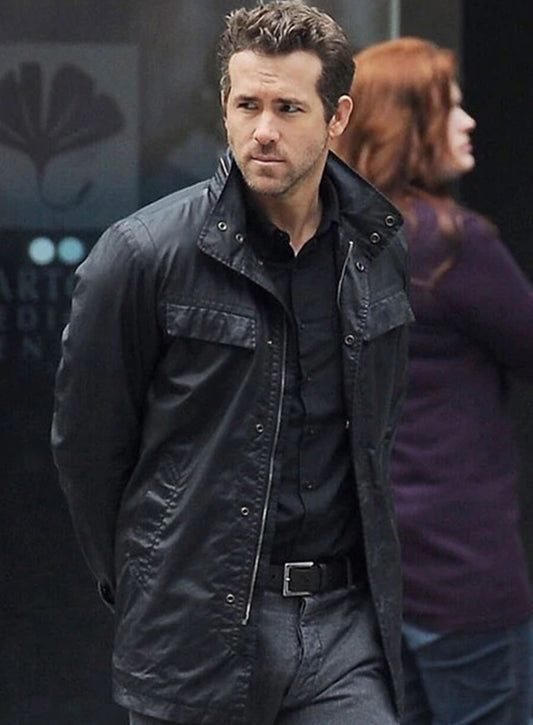 Harpoon Nick Walker Inspired Black Leather Jacket - R.I.P.D Style