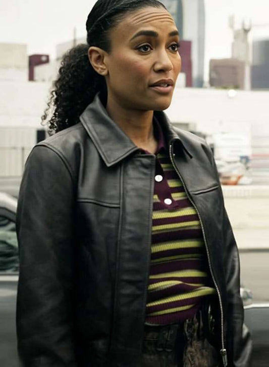 Harpoon Devin Gamble Inspired Black Leather Jacket - S.W.A.T. Tv Series Style