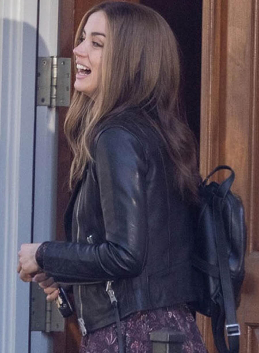 Harpoon Sadie Rhodes Inspired Black Biker Jacket - Ghosted Style