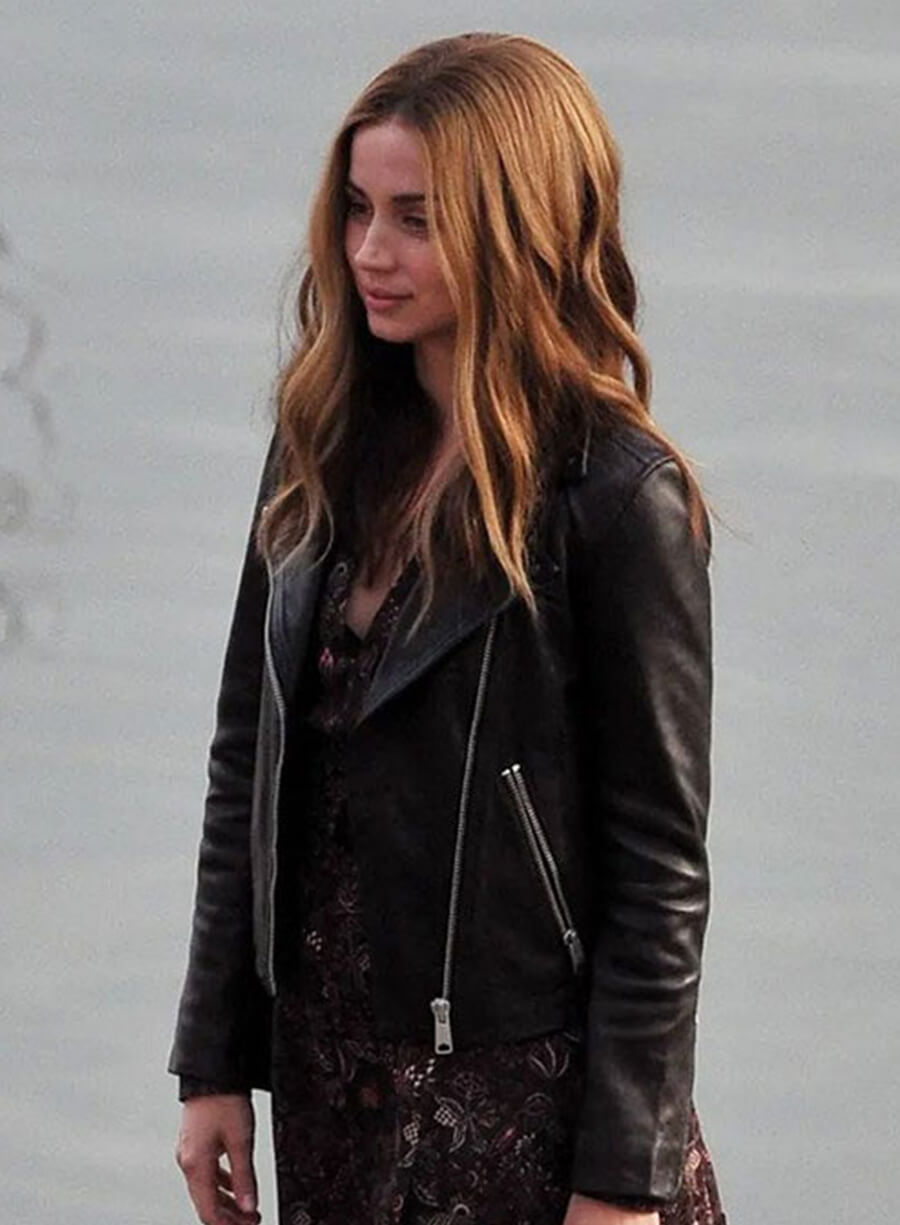 Harpoon Sadie Rhodes Inspired Black Biker Jacket - Ghosted Style