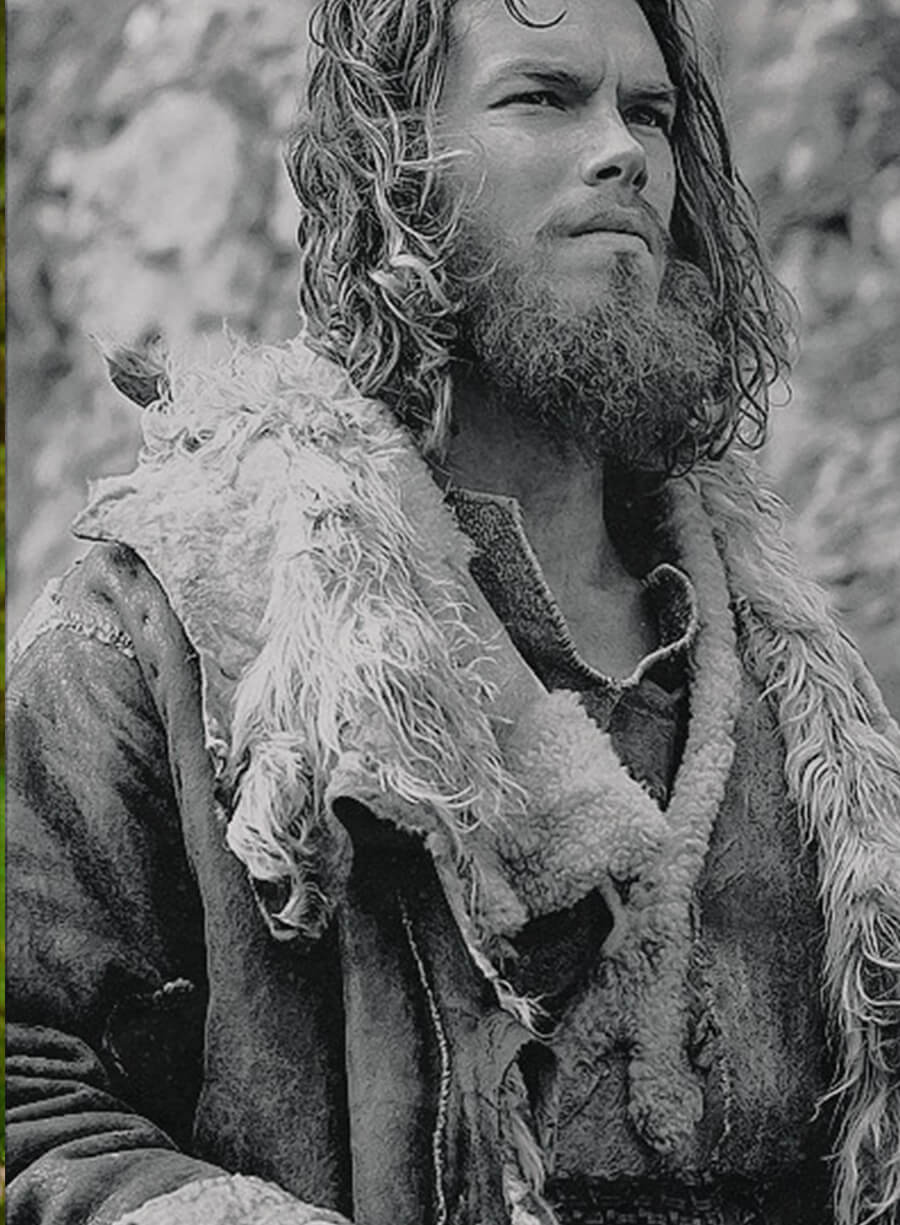 Harpoon Sam Corlett Inspired Distressed Brown Real Leather Coat - Vikings Valhalla Series Style