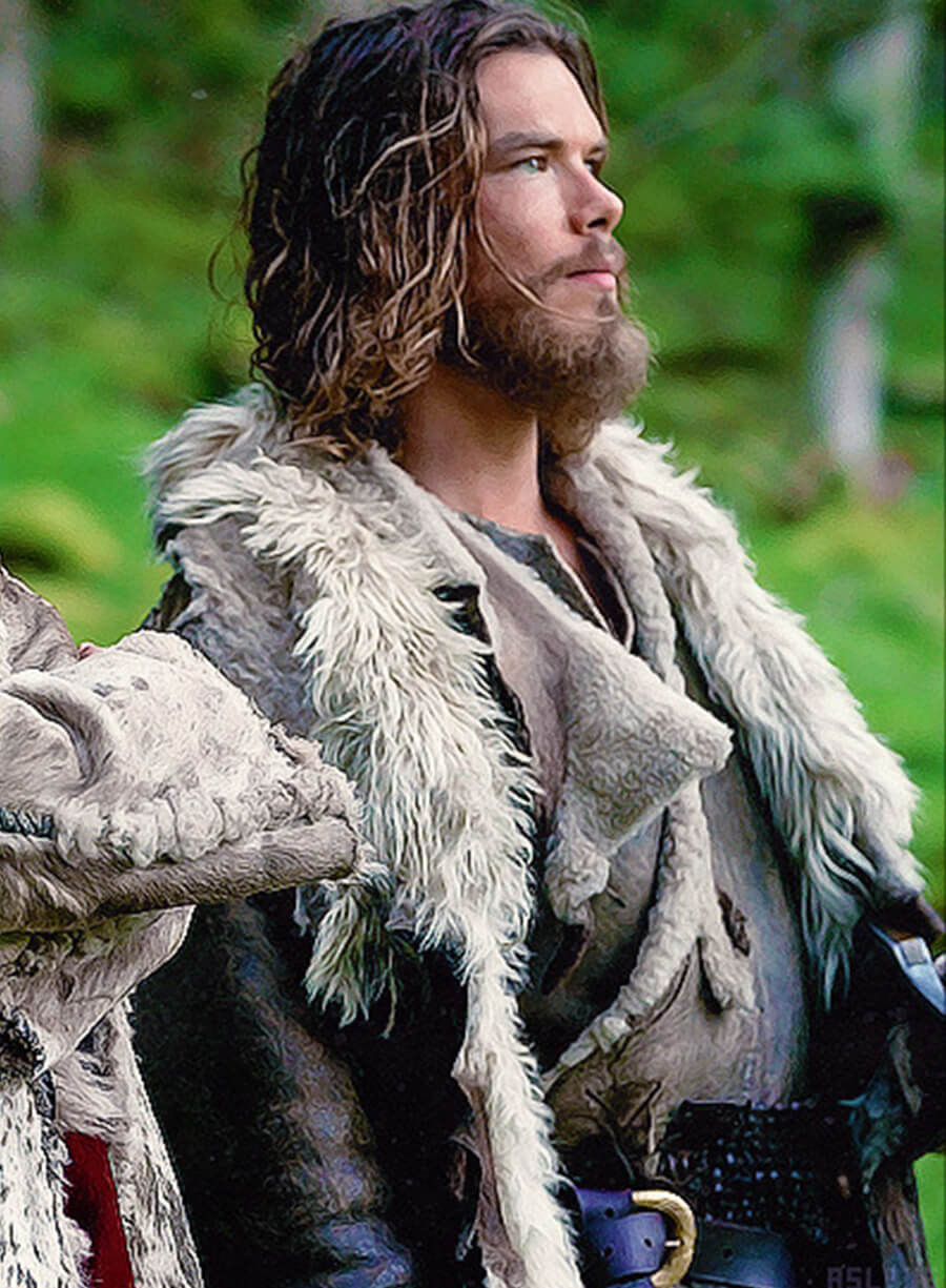 Harpoon Sam Corlett Inspired Distressed Brown Real Leather Coat - Vikings Valhalla Series Style