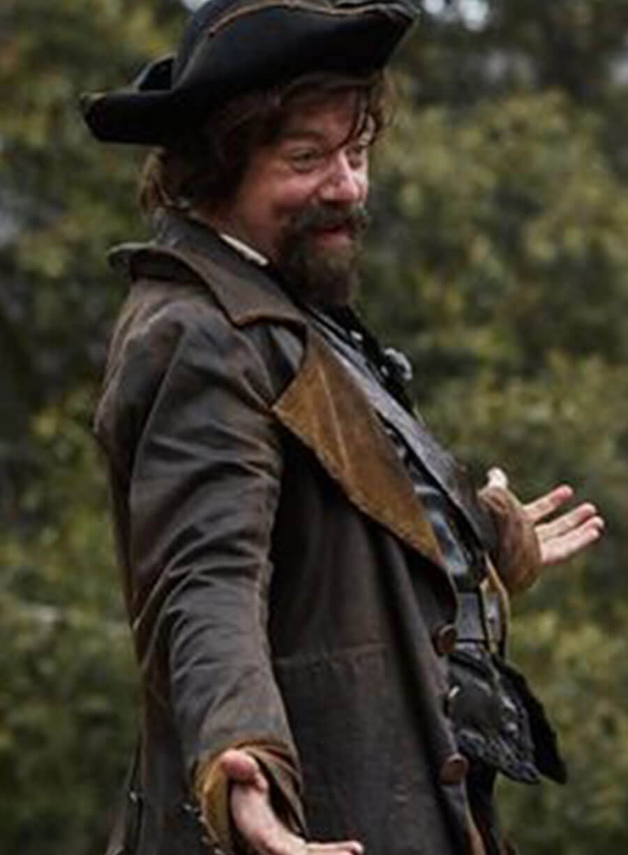 Sam Swift Doctor Who Rufus Hound Brown Coat
