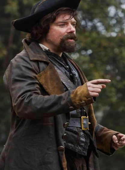 Sam Swift Doctor Who Rufus Hound Brown Coat