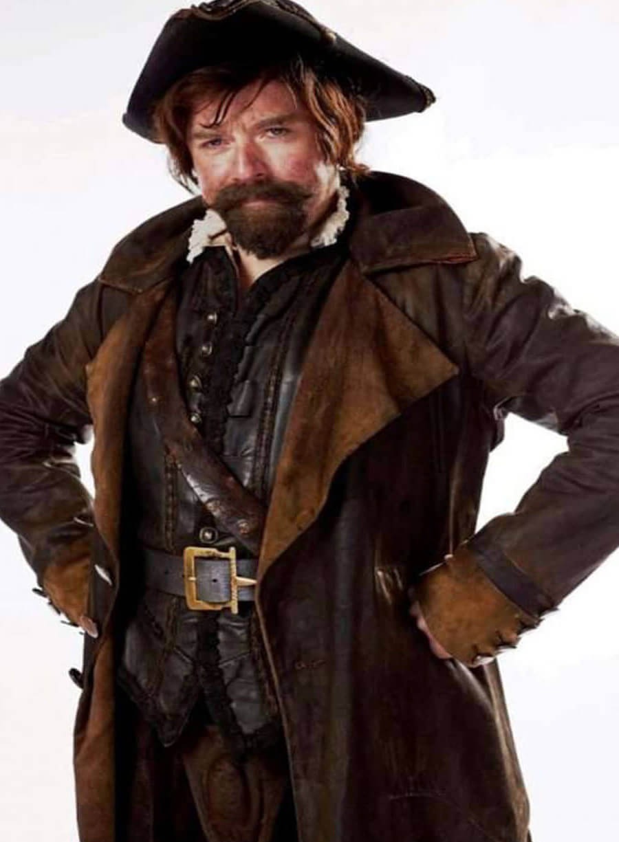 Sam Swift Doctor Who Rufus Hound Brown Coat