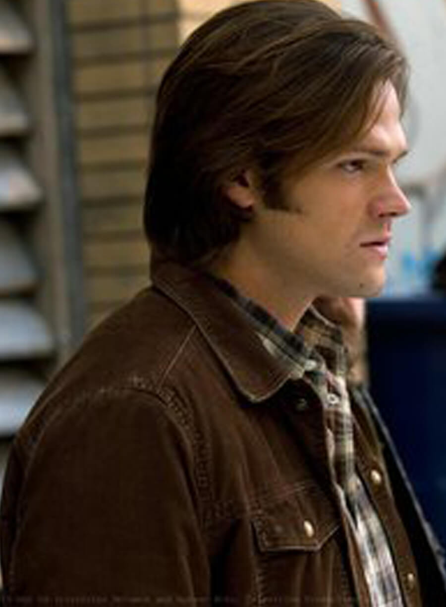 Harpoon Sam Winchester Inspired Brown Cotton Fabric Cotton Jacket - Supernatural Tv Series Style
