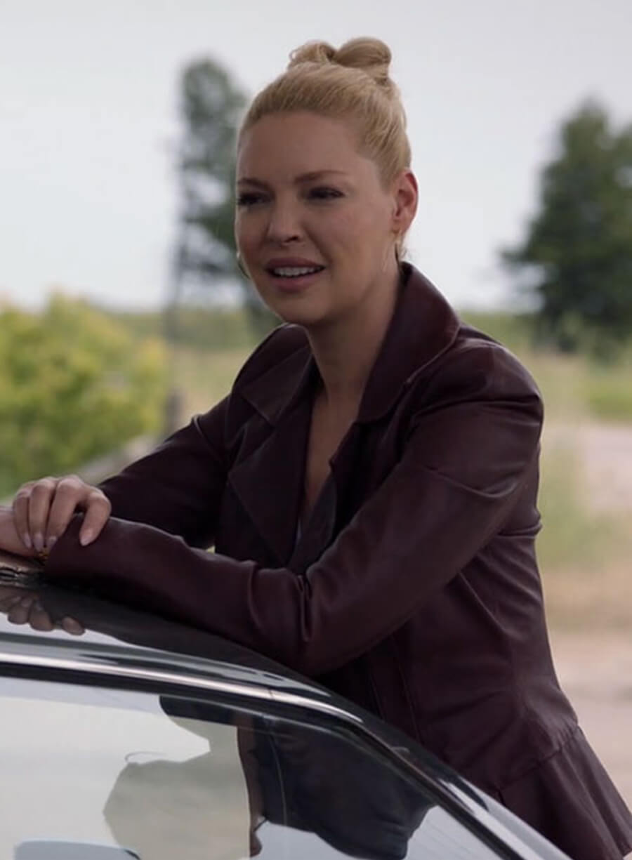 Harpoon Samantha Wheeler Inspired Maroon Leather Jacket - Suits Style