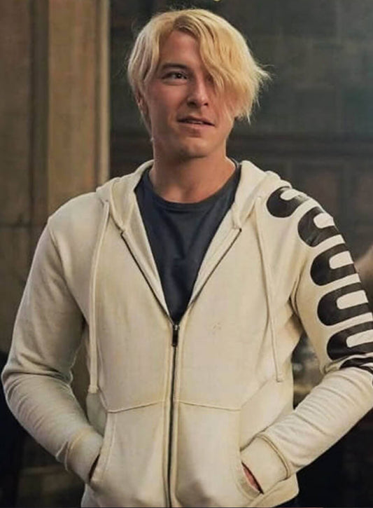 Harpoon Sanji Inspired White Hooded Jacket - One Piece Style