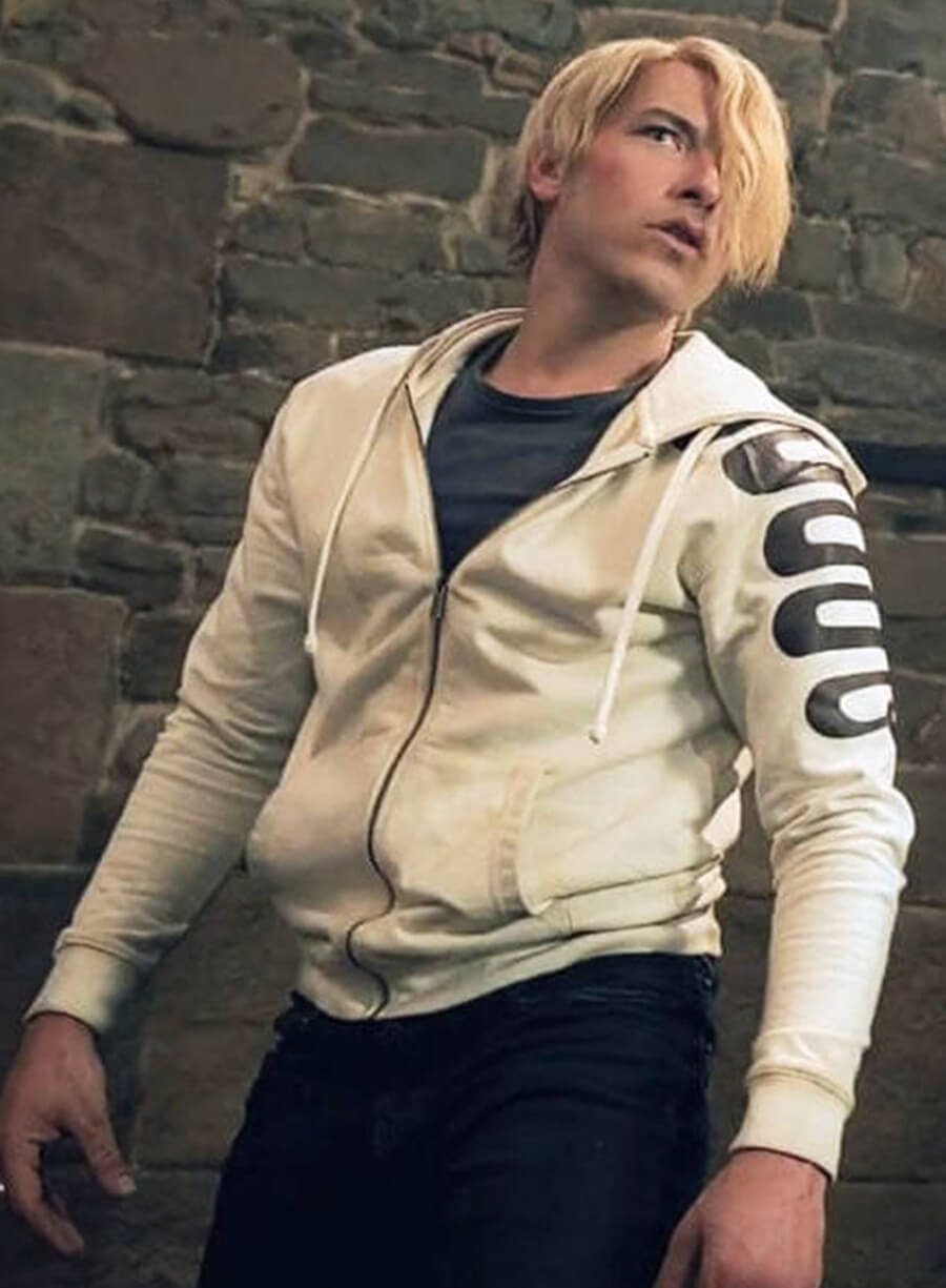 Harpoon Sanji Inspired White Hooded Jacket - One Piece Style
