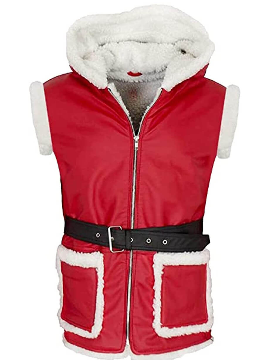 Harpoon Santa Claus Vest Inspired Faux Leather / Real Leather Costume Jacket