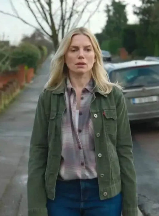 Harpoon Eva Birthistle Inspired Green Cotton Jacket - Bad Sisters Style