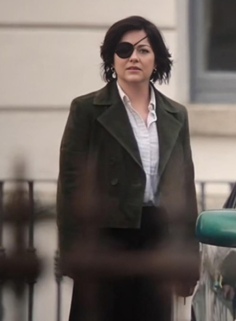 Harpoon Bibi Gravery Inspired Black Leather Jacket - Bad Sisters S02 Style
