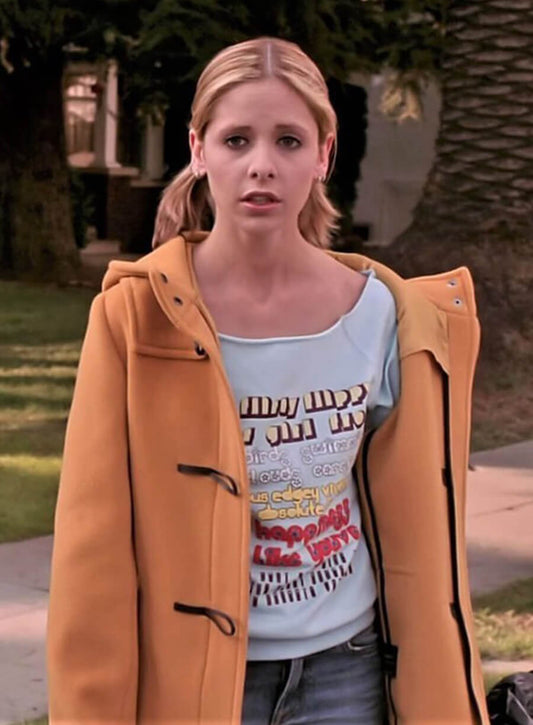 Harpoon Buffy Summers Inspired Yellow Coat - Buffy The Vampire Slayer Style