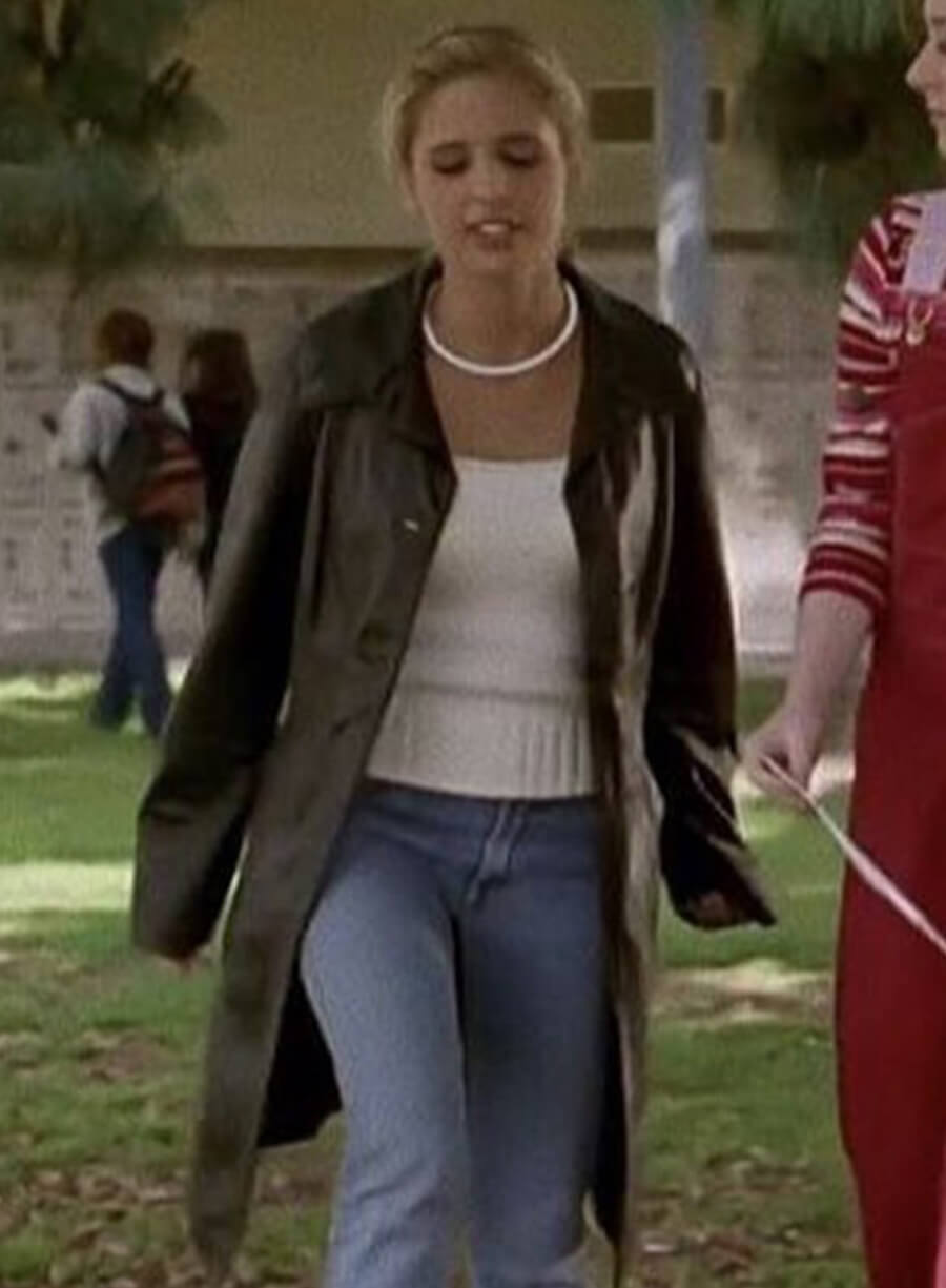 Harpoon Buffy Summers Inspired Black Coat - The Vampire Slayer Style
