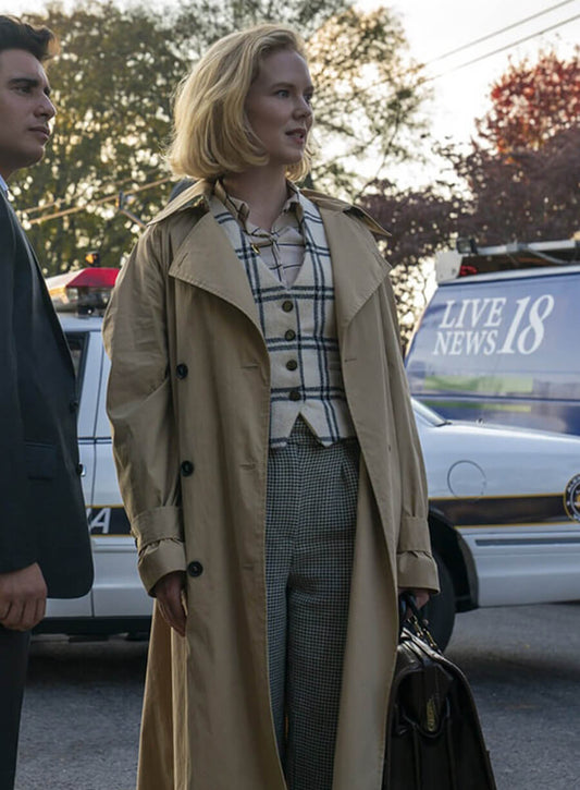 Harpoon Kay Scarpetta Inspired Beige Coat - Scarpetta 2026 Style