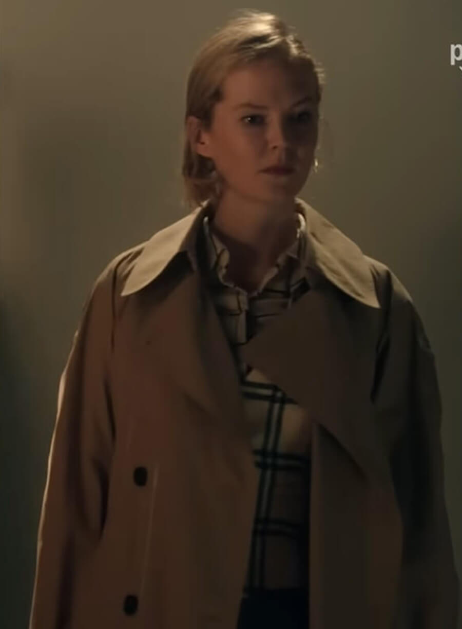 Harpoon Kay Scarpetta Inspired Beige Coat - Scarpetta 2026 Style